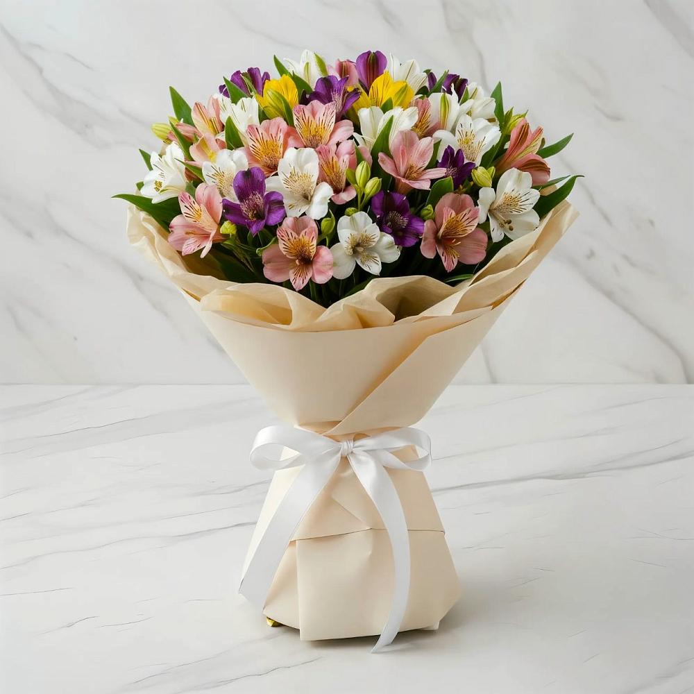 Букет цветов из: Альстромерии в Сеймчане