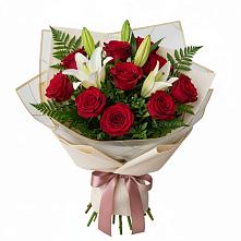 Букет цветов из:  Лилии и Розы в Сеймчане