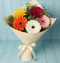 Букет цветов из:  Герберы #REPLACE_PRED# Сеймчане