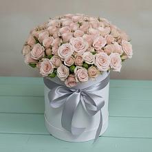 Цветочная композиция из Розы в шляпной коробке #REPLACE_PRED# Сеймчане