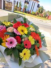 Букет цветов из:  Герберы #REPLACE_PRED# Сеймчане