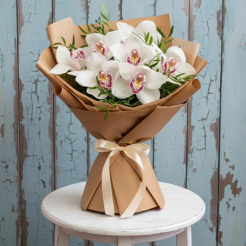 Букет цветов из: Орхидеи и Розы в Сеймчане