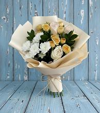 Букет цветов из:  Розы и Хризантемы #REPLACE_PRED# Сеймчане