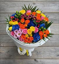 Букет цветов из:  Розы и Хризантемы в Сеймчане