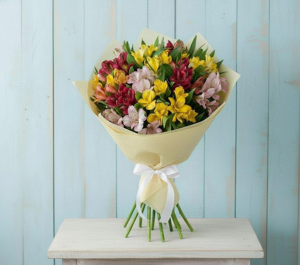 Букет цветов из: Альстромерии в Сеймчане