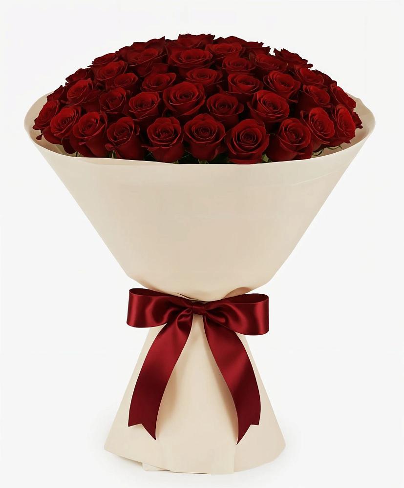 Букет 101 Бордовая роза Блэк Бакарра в Сеймчане