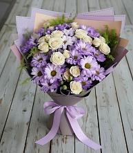 Букет цветов из:  Хризантемы и Розы #REPLACE_PRED# Сеймчане