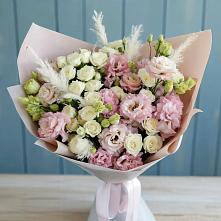 Букет цветов из:  Альстромерии и Розы #REPLACE_PRED# Сеймчане