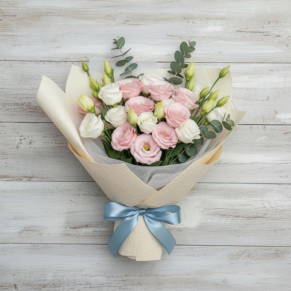 Букет цветов из: Лизиантусы в Сеймчане